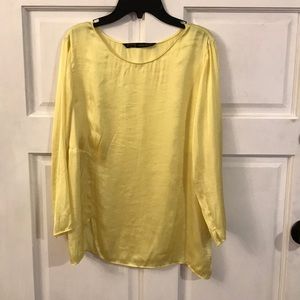Zara Basic yellow top size Medium